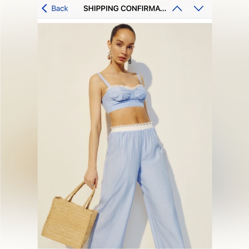 NWT • Pippa 2 piece set in sky blue stripe - size 6 - Picture 3 of 10